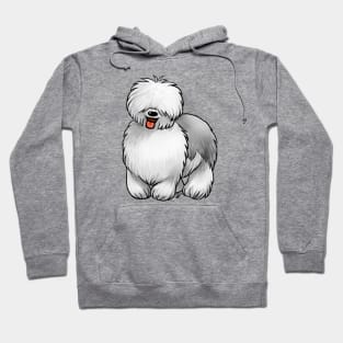 Dog - Old English Sheepdog - Gray and White Hoodie